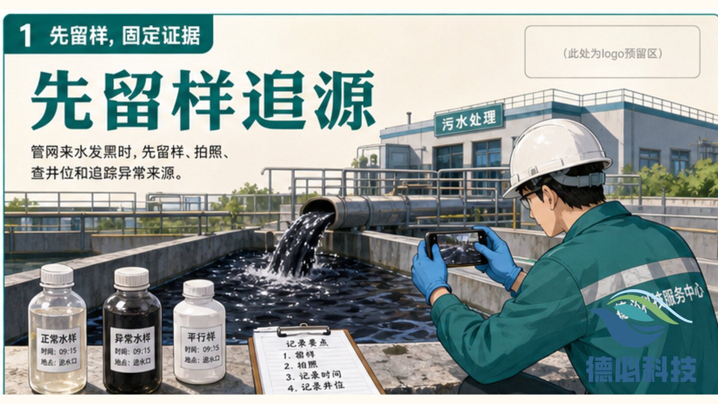 管网来水发黑,先留样追源