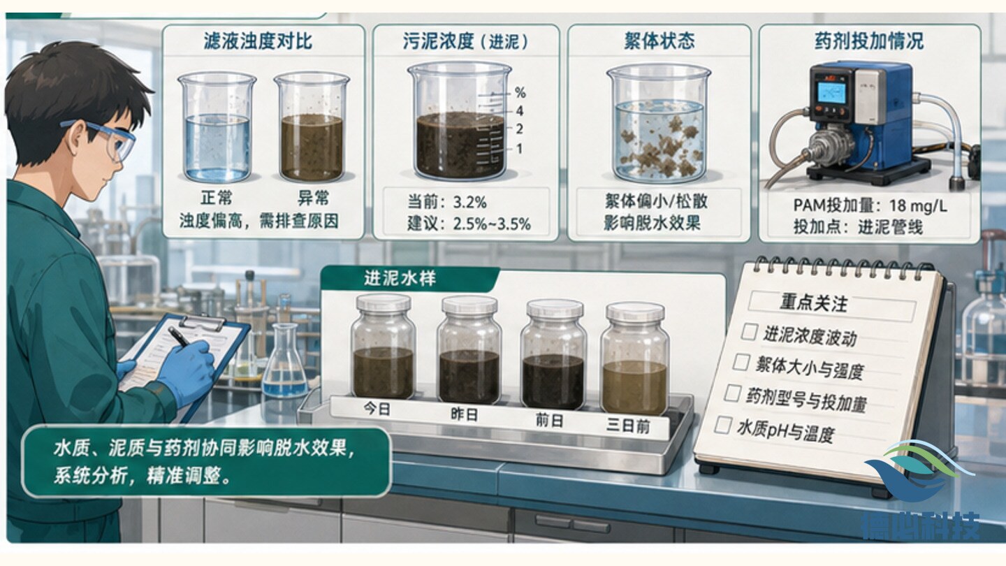 压滤机滤布变脏,先排冲洗周期