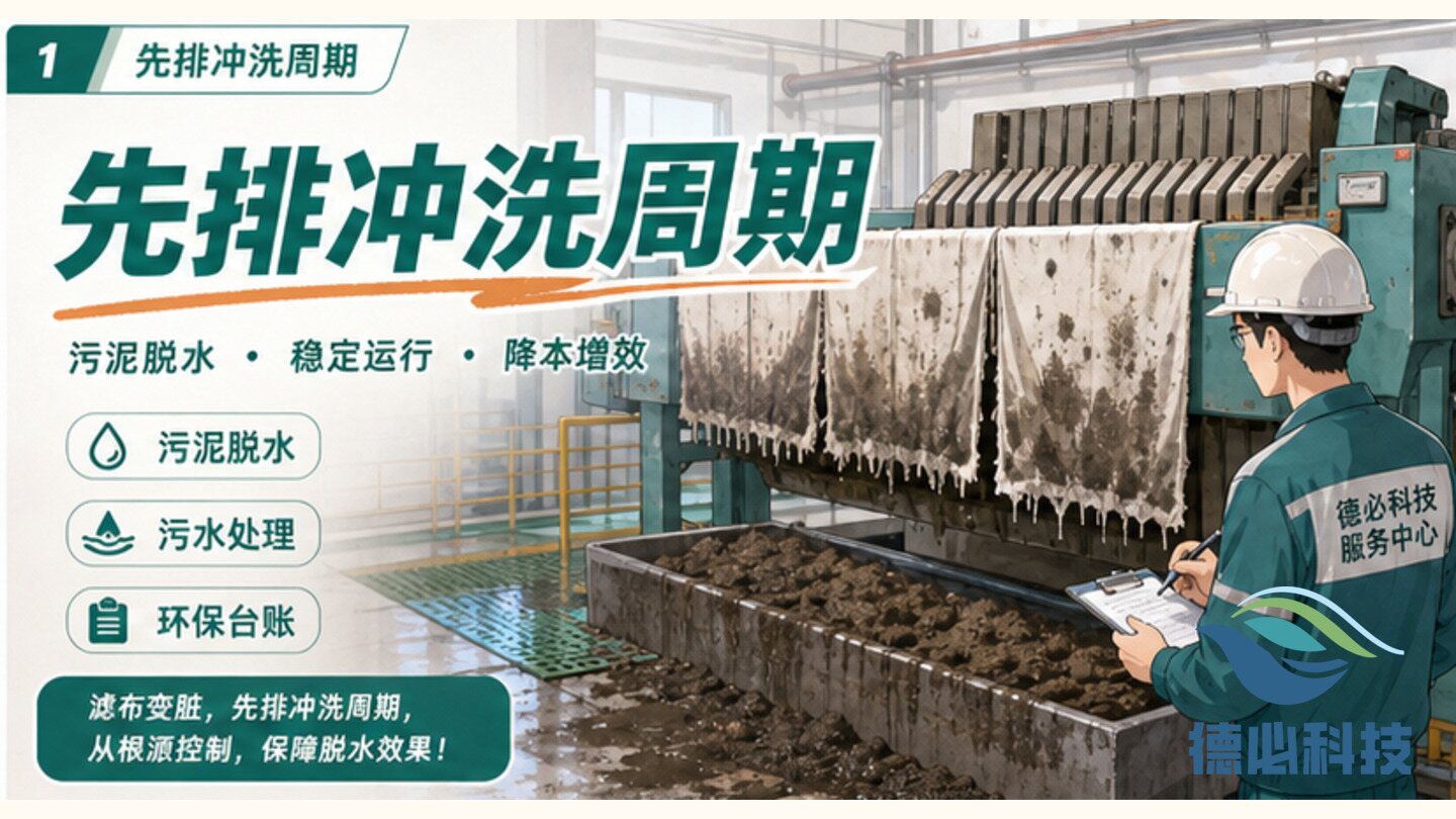 压滤机滤布变脏,先排冲洗周期