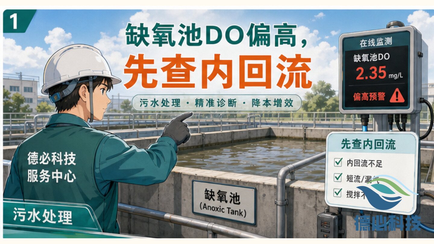 缺氧池DO偏高,先查内回流