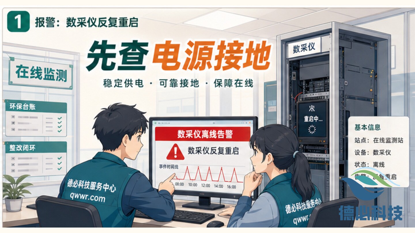 数采仪反复重启,先查电源接地