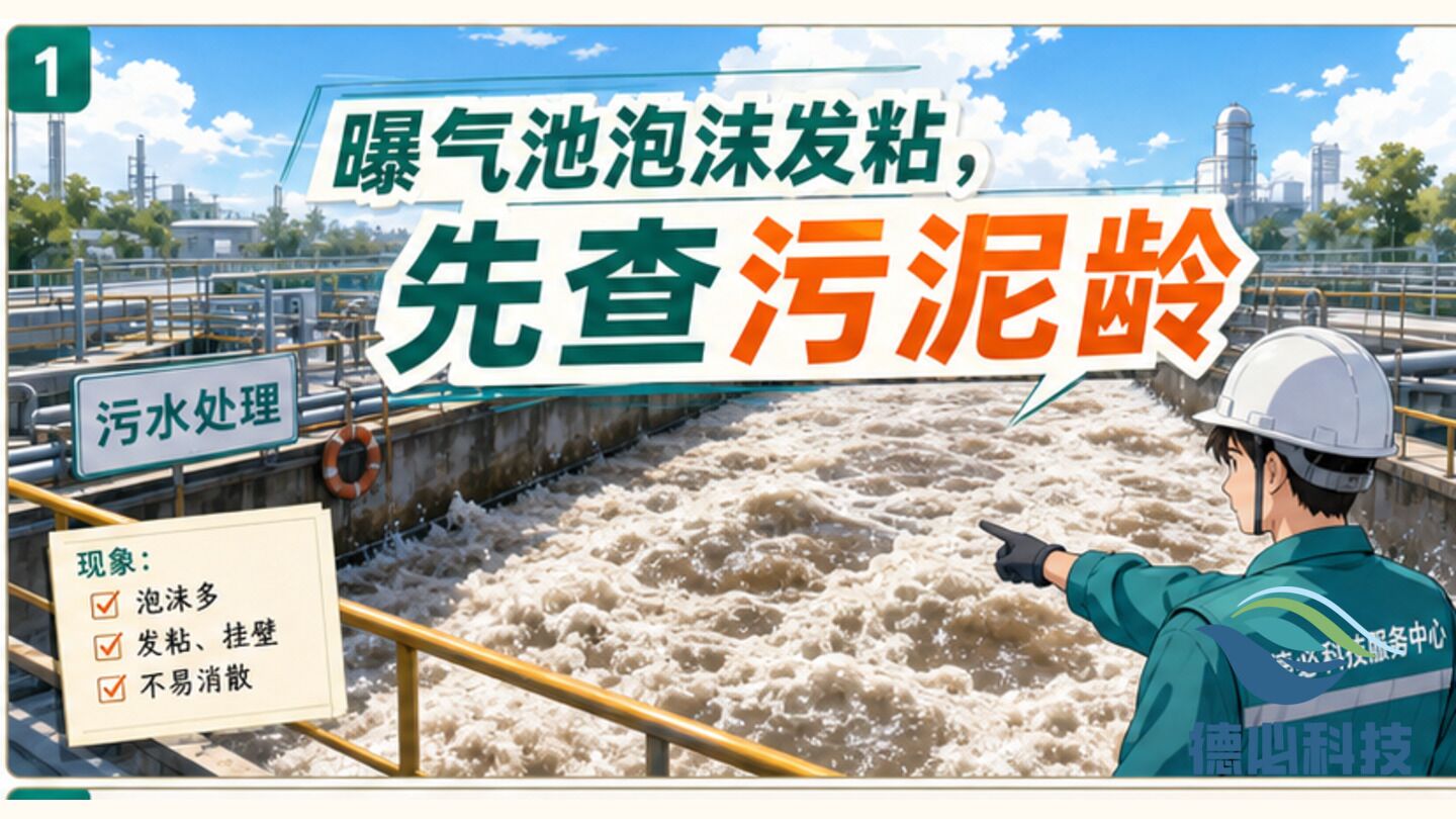 曝气池泡沫发粘,先查污泥龄