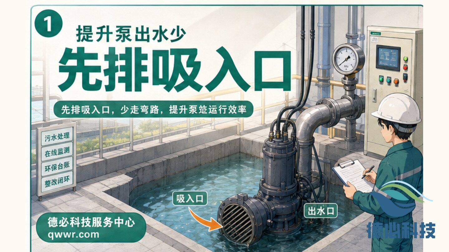 提升泵出水少,先排吸入口