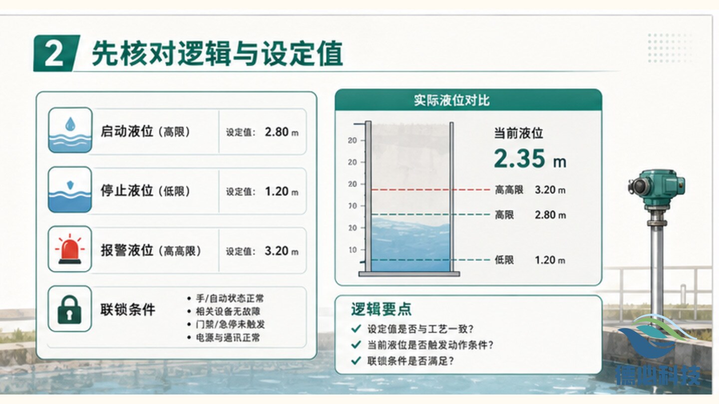 泵阀联动乱,先查控制逻辑