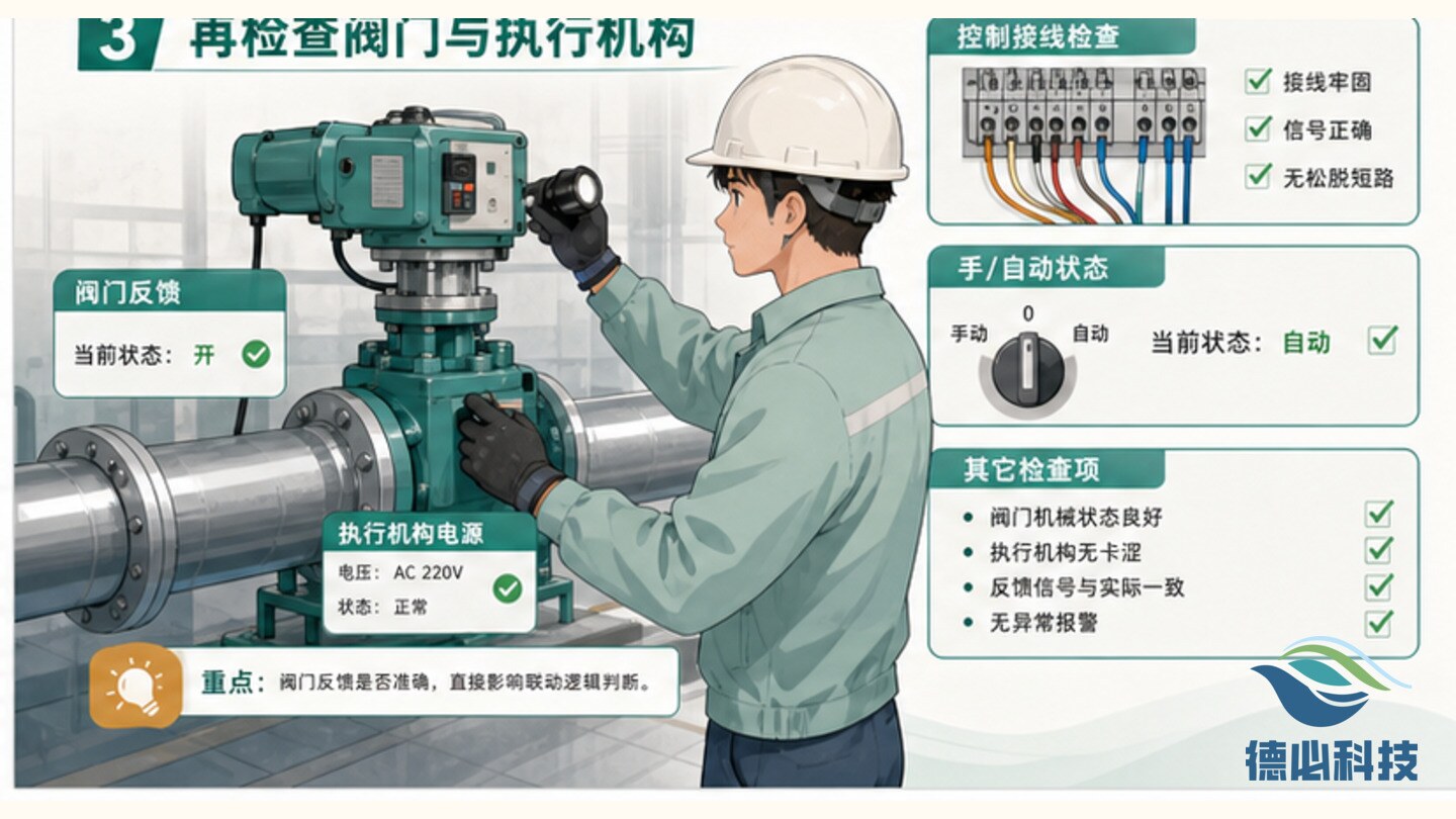 泵阀联动乱,先查控制逻辑