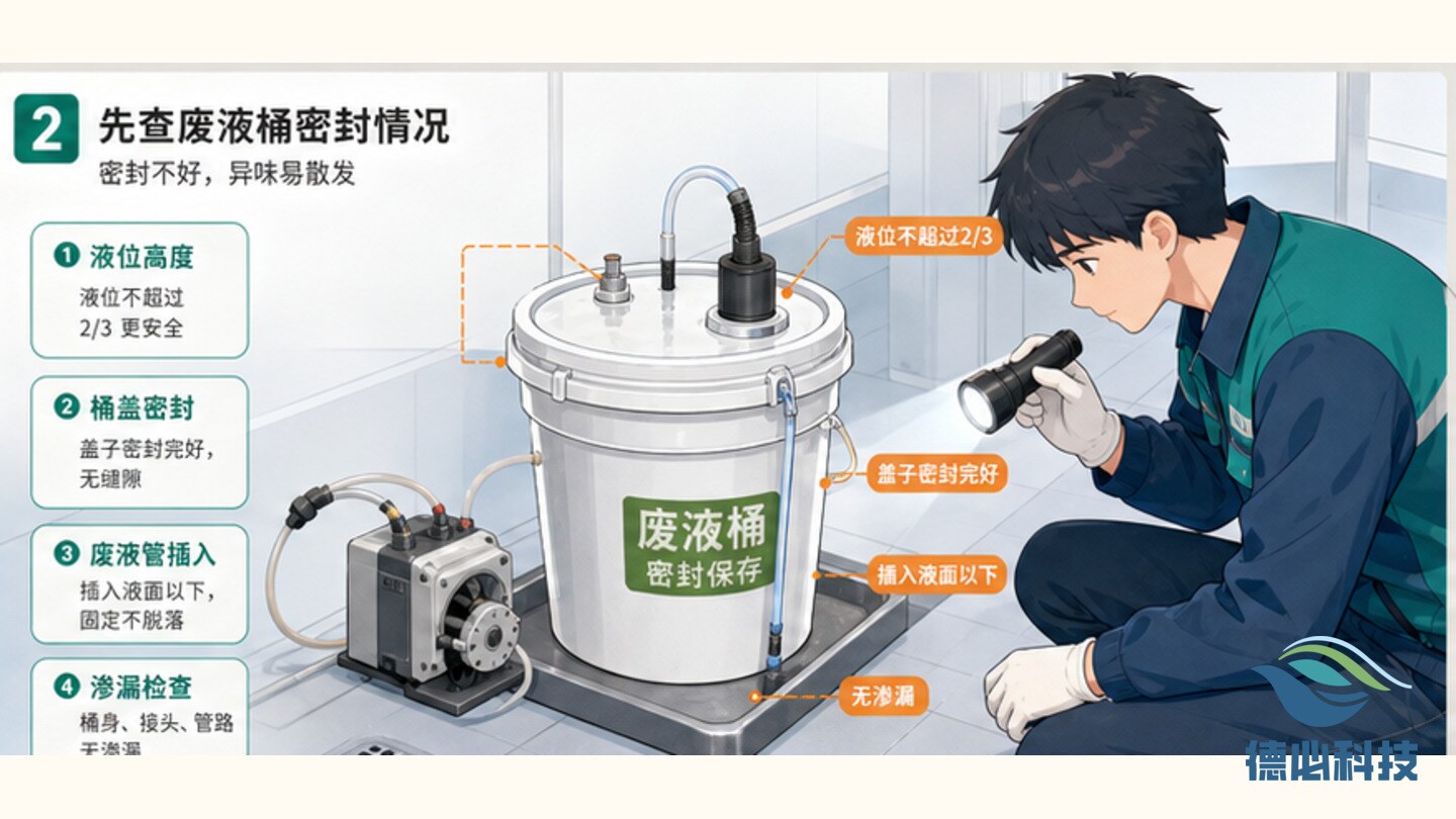 站房异味重,先查废液密封