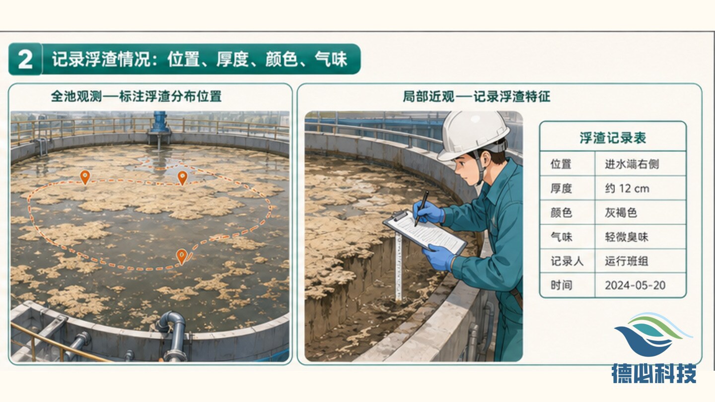 厌氧池浮渣多，先查搅拌死角