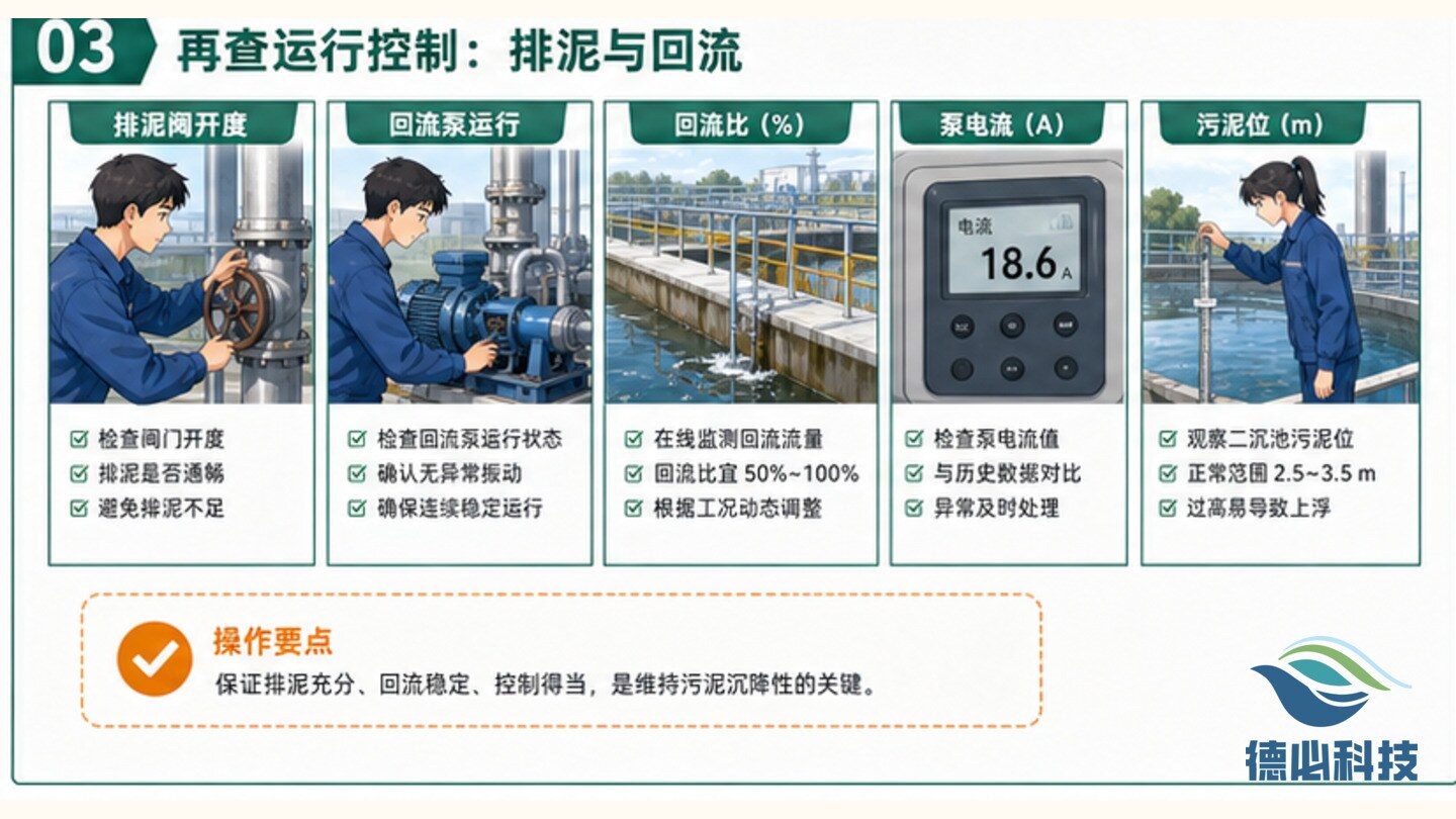 污泥上浮反复,先查泥龄负荷