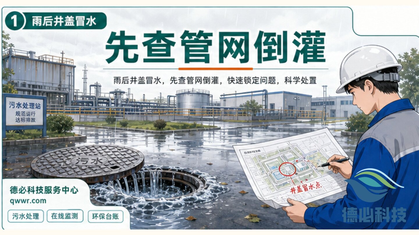 雨后井盖冒水,先查管网倒灌
