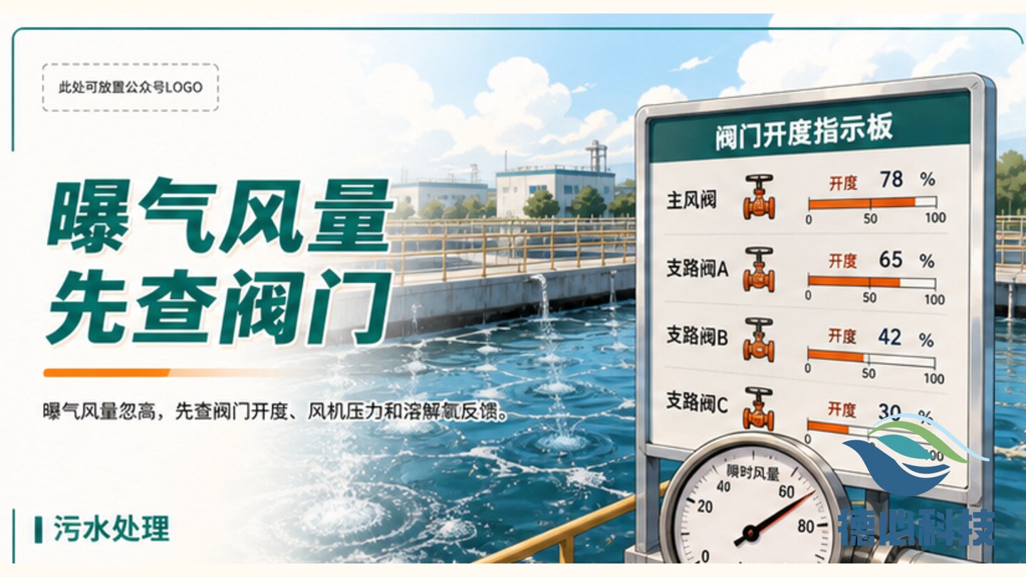 曝气风量忽高，先查阀门开度