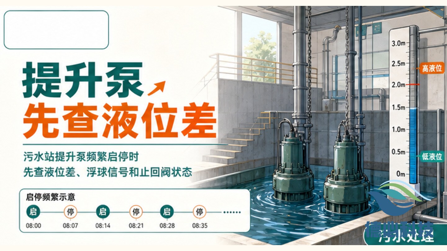 提升泵启停频繁,先查液位差