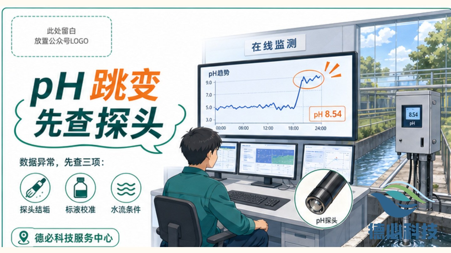 在线pH跳变,先查探头结垢