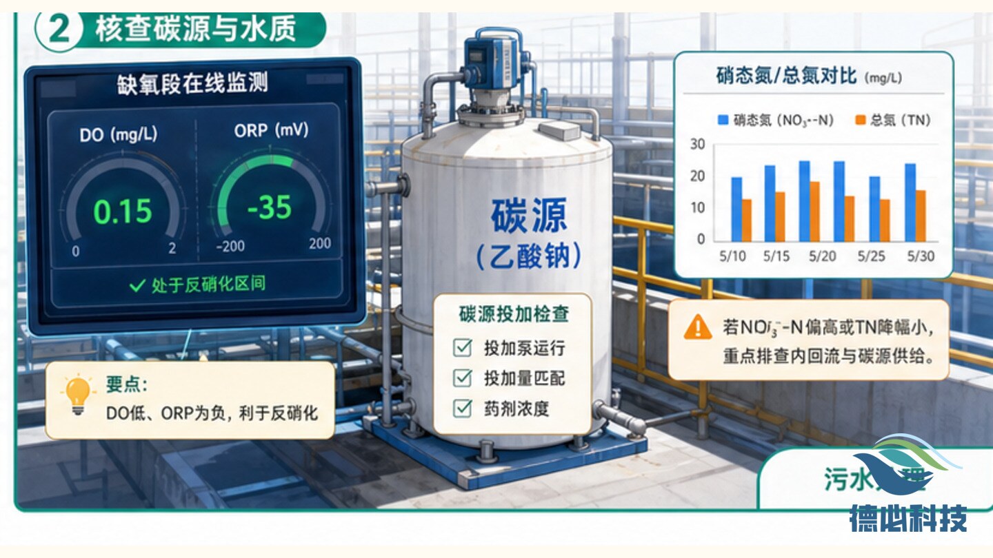 总氮降不下,先查内回流量