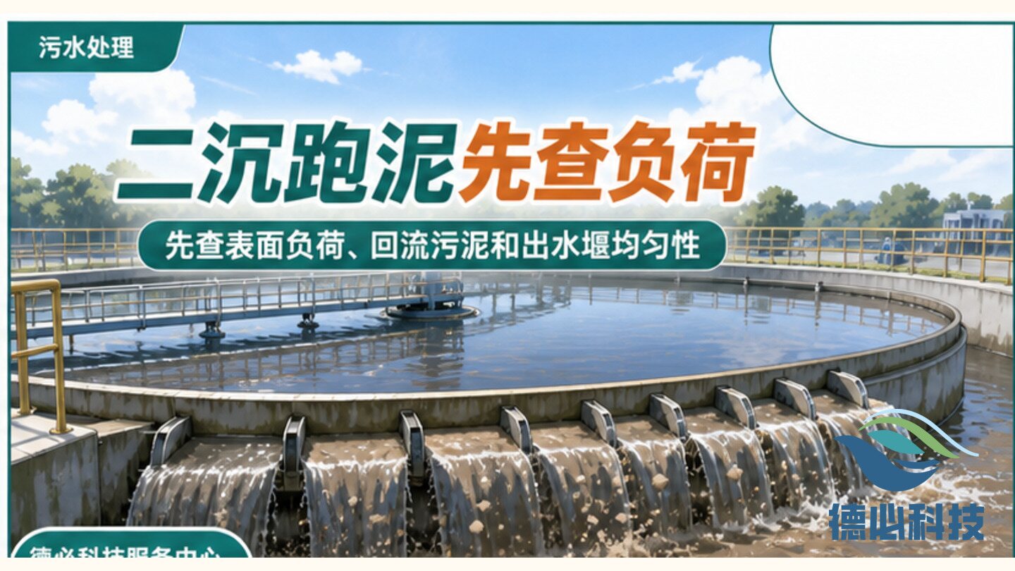 二沉池跑泥,先查表面负荷